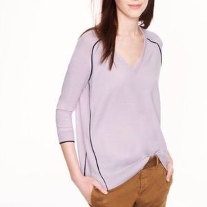 ⭐️J.Crew Lilac V-Neck Sweater XS